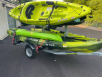 2 Tier Trailblazer Kayak trailer and 5 Kayaks