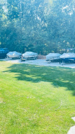 raleigh falls lake .. boat parking storage