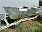 Aluminum Fishing Boat with Trailer and Motor