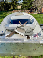 Aluminum Fishing Boat with Trailer and Motor