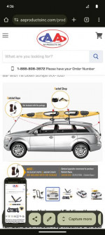Kayak Car Roof Rack, Folding