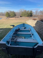 14' Lund V Bottom with Honda Motor