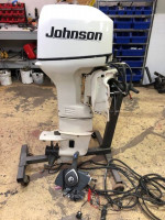 25hp, 2 stroke  Johnson long shaft
