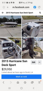 Hurricane Deck Boat