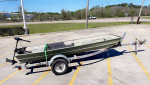 Delhi Boat, Motor, Battery with Galvanized Trailer