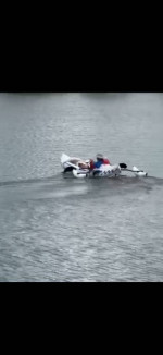 Inflatable Kayak with motor and floaters