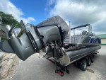 22 Bennington 27'-10'wide Q Swingback w/twin 450 Racing-Joystick-Arch!