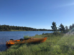Kayak (Tandem) with Paddles, PFDs, Cart & Roof Rack Straps and Pads