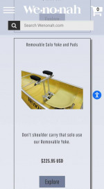 Wenonah Removable Solo Yoke and Pads