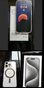iPhone 15 Pro Natural Titanium + Accessories