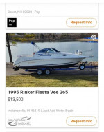 Rinker 265 fiesta vee and trailer