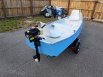 Nice 13.4ft Gheenoe, 2021 4hp 4-stroke, solid trailer