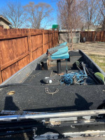 14ft fiberglass boat flat bottom