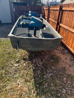 14ft fiberglass boat flat bottom