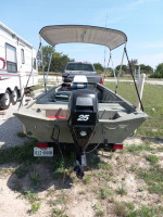 2008 Fisher 1448 with 2008 Mercury 25 HP 4 stroke