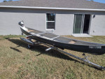 Canoe, motor, trailer