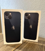 2 New iPhone 13's - 128GB Black T-Mobile