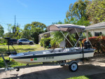 SMALL RESTORED BOAT/TRAILER/20HP/TRAILER