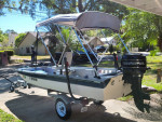 SMALL RESTORED BOAT/TRAILER/20HP/TRAILER