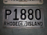 Pair of 1947 Rhode Island License Plates