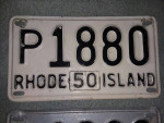 Pair of 1947 Rhode Island License Plates
