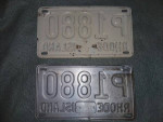 Pair of 1947 Rhode Island License Plates