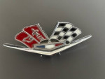 1965-1966 Corvette Cross Flag Emblem Front Side Fender GM