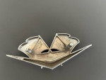 1965-1966 Corvette Cross Flag Emblem Front Side Fender GM