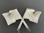 GM Nose Cross Flag Emblem 1965 1966 Corvette 3872929 3859046