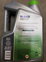 Mobil One synthetic 0W30 5 qt container