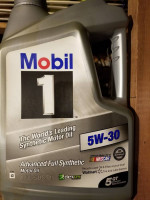 Mobil One 5 QT container 5W30 weight