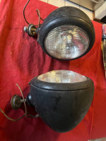 Pair of Antique Car Headlights 30’s 40’s Chevy Ford Dodge Ratrod