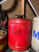 Vintage 5 Gallon Red Gas Can