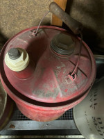 Vintage 5 Gallon Red Gas Can