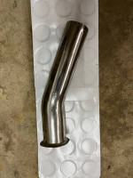 Tailpipe turndown - Chrome Flaired