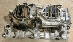 2x4 Dual Quad Carter Carburetors w/ Intake Manifold