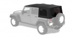 Jeep Wrangler Black Premium Sunrider complete Soft Top kit w/Folding f