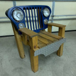 Jeep CJ Grille Chair. Custom Made