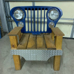 Jeep CJ Grille Chair. Custom Made