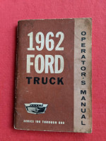 1962 Ford Truck Operators  Manual