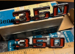 Vintage GM Chevy 350 emblems OEM NOS