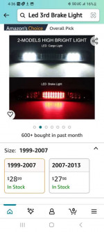 CHEVY 3RD BRAKE LIGHT