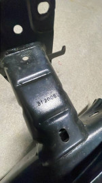 2021 VW Tiguan rear bumper reinforcement beam