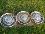 lot of 3 - 1975 to 1985 Cadillac Wire Spoke Wheel Covers Hubcaps