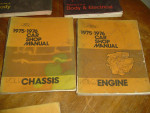 lot of 14 - 1970 to 1979 Car Truck Shop Repair Manuals manual