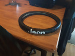 Brand new genuine leather Jeep steering wheel cover