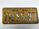 OLD NY LICENSE PLATES