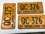 OLD NY LICENSE PLATES