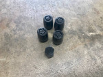 Black Porsche Wheel locks
