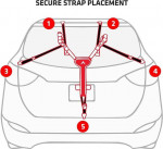 COMPACT TRUNK-MOUNT BICYCLE RACK